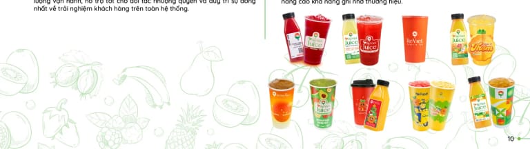 Bao bì ReViet Juice qua các thời kỳ